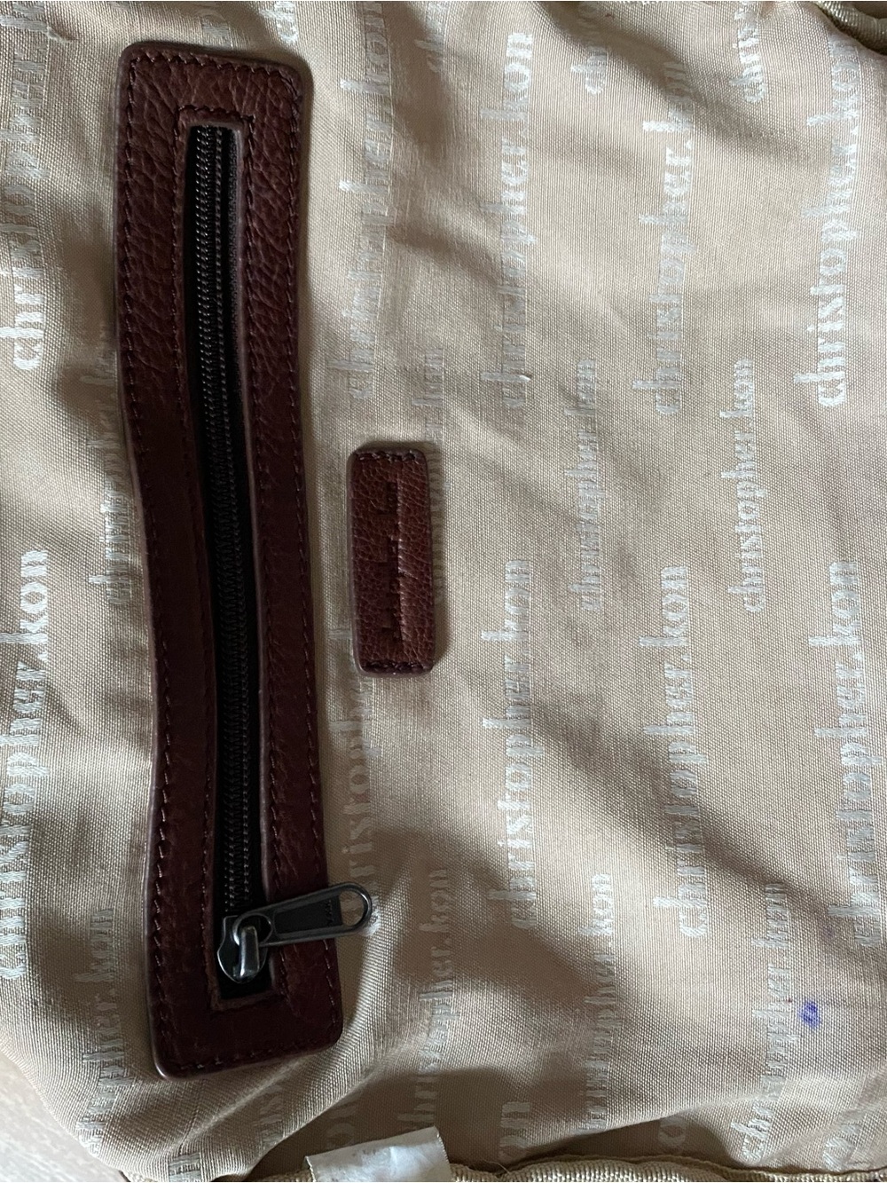 Woven Leather Shoulder Christopher Kon Bag in Brown - Picture 4 of 9